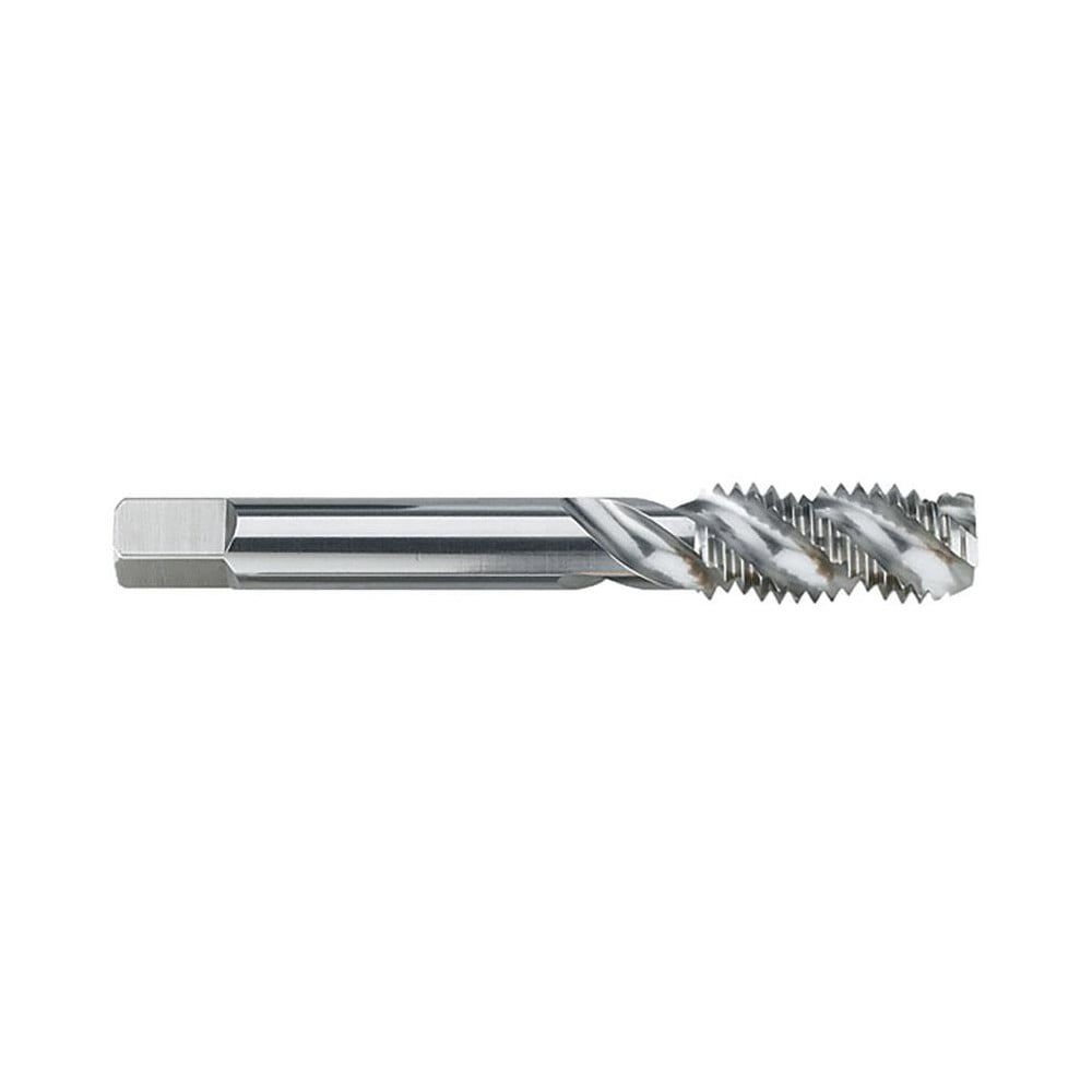 Spiral Flute Tap: 7/8-9 UNC, 4 Flutes, Modified Bottoming, 2B Class of Fit, Powdered Metal, Bright/Uncoated