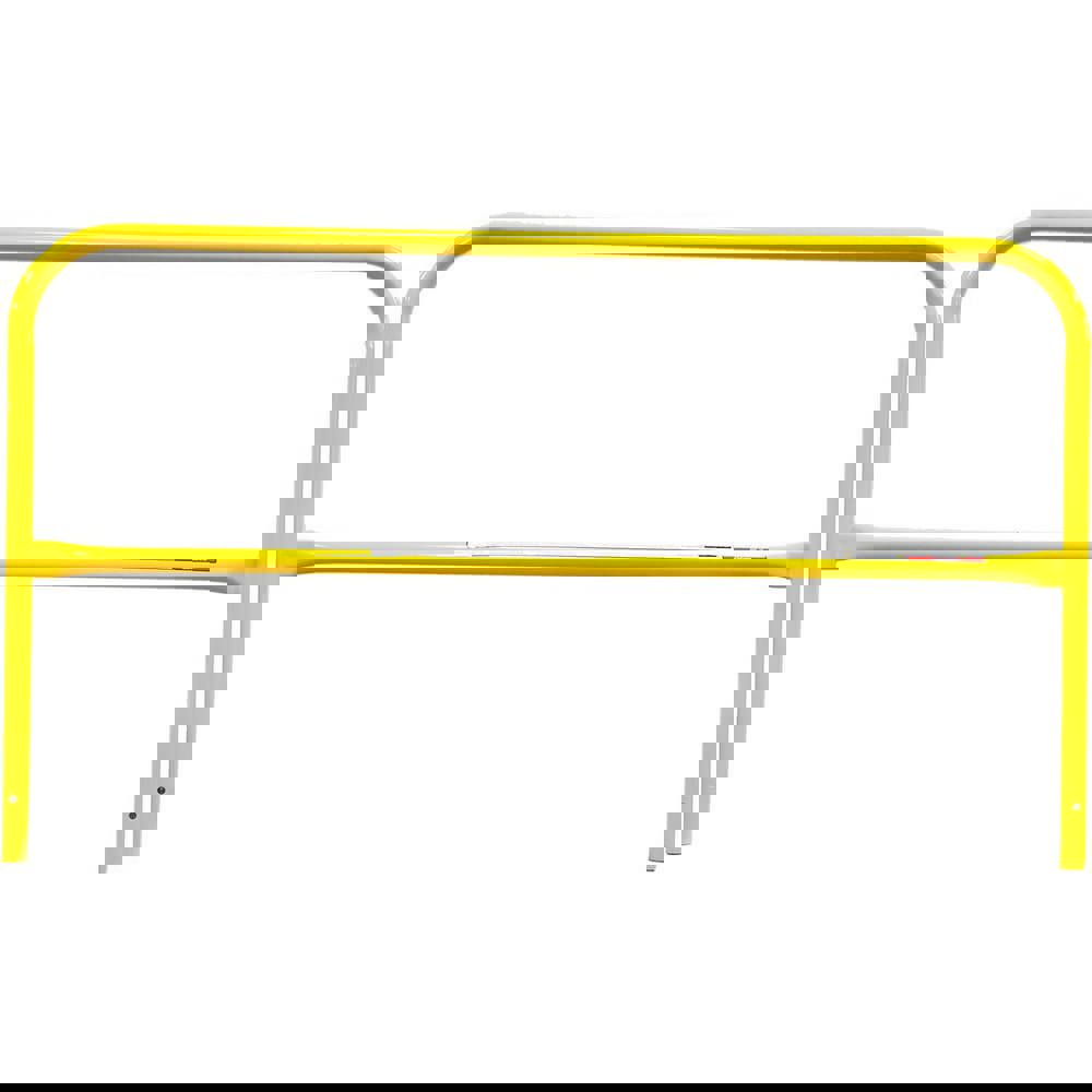 Heavy-Duty Guard Rail: Yellow, Painted, Steel