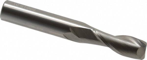 Square End Mill: 0.3937'' Dia, 0.9843'' LOC, 2 Flutes, Solid Carbide