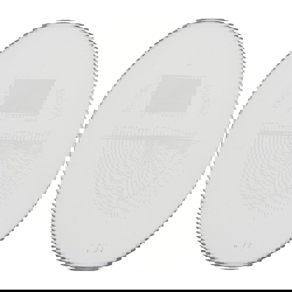 1-3/8 Inch Diameter, Optical Comparator Chart and Reticle