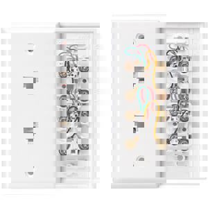 WHIT 4 CONDUCTOR DUP WALL JACK