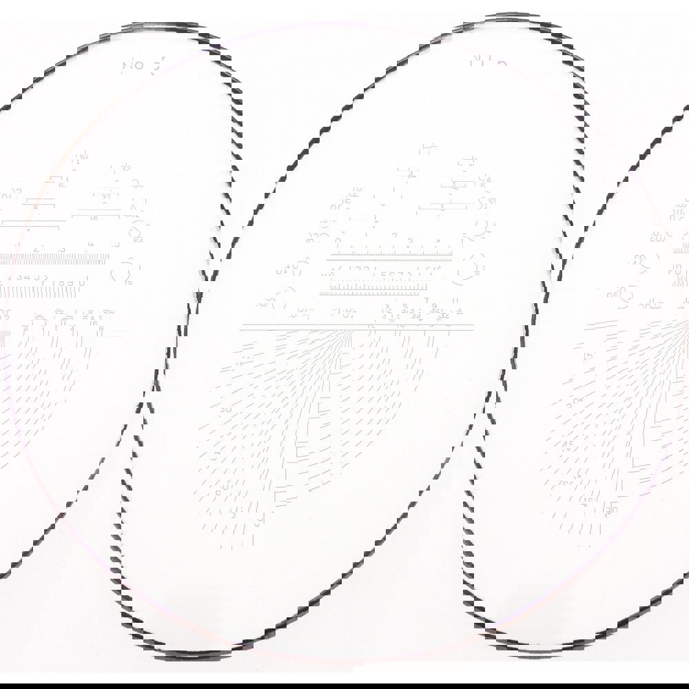 1-3/8 Inch Diameter, Optical Comparator Chart and Reticle