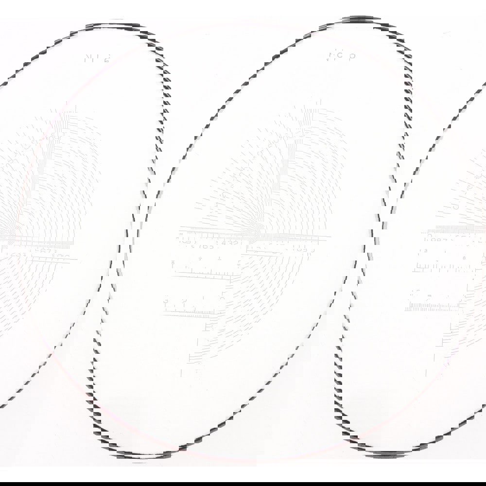 1-3/8 Inch Diameter, Optical Comparator Chart and Reticle