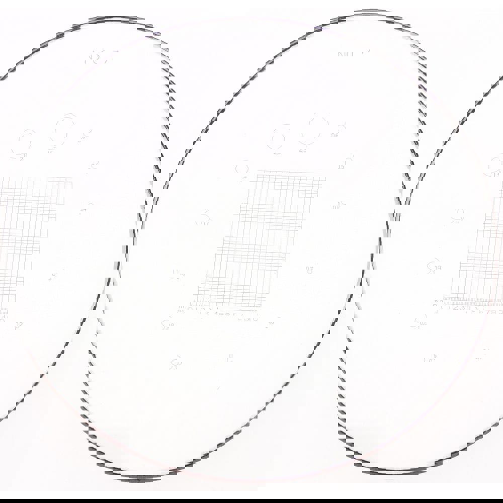 1-3/8 Inch Diameter, Optical Comparator Chart and Reticle