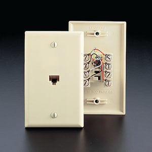 625F2 FLUSH PHONE JACK IVOR
