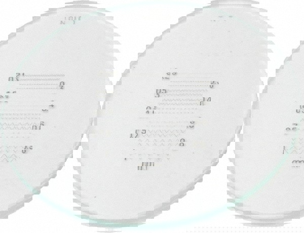 1-3/8 Inch Diameter, Optical Comparator Chart and Reticle