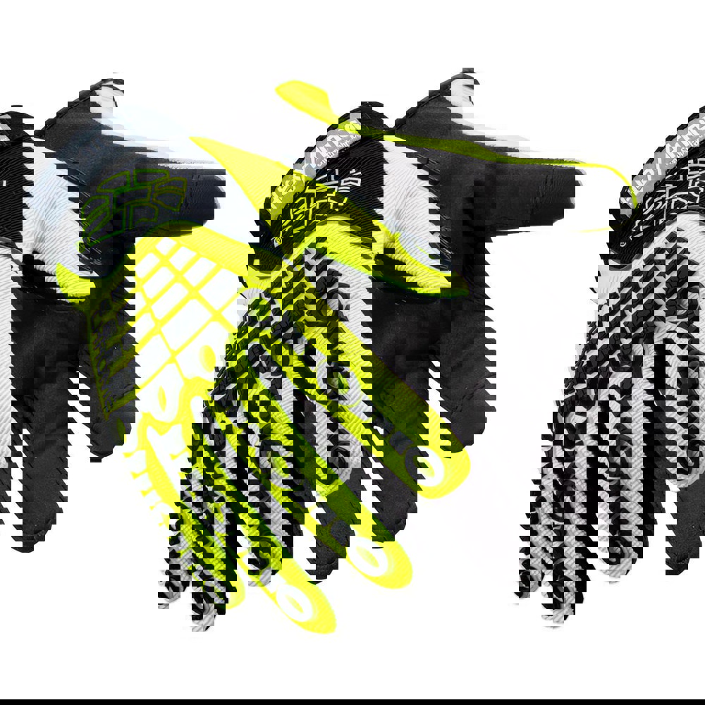 Cut & Puncture-Resistant Gloves: Size L, ANSI Cut A8, ANSI Puncture 2, Synthetic Leather