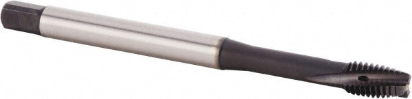 Spiral Flute Tap: M6x1.00 Metric, 3 Flutes, Plug, 6HX Class of Fit, Powdered Metal, TiN/CrC/C Coated