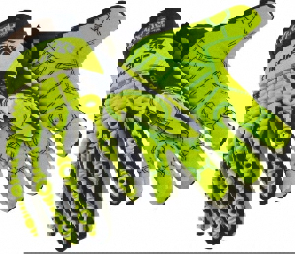 Cut, Puncture & Abrasive-Resistant Gloves: Size 2XL, ANSI Cut A8, ANSI Puncture 1, Cotton & SuperFabric