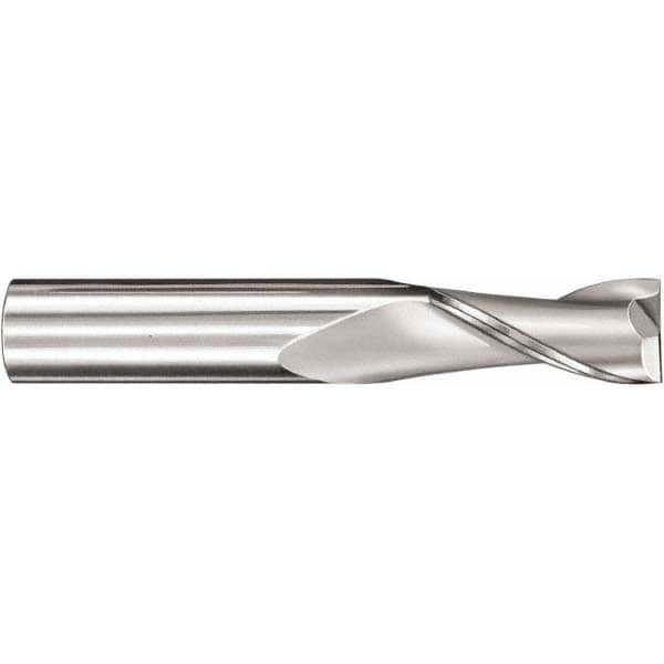 Square End Mill: 0.0591'' Dia, 0.1772'' LOC, 2 Flutes, Solid Carbide