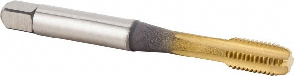 #10-32 Modified Bottoming RH 3BX TiCN/TiN Powdered Metal 3-Flute Straight Flute Machine Tap