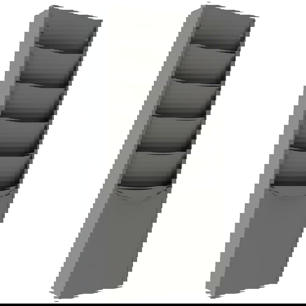 Compartment Storage Boxes & Bins; Type: Literature Rack ; Product Type: Literature Rack ; Overall Width (Inch): 9-3/4 ; Overall Width: 10 ; Overall Depth (Inch): 4-1/8 ; Overall Depth: 4.125in