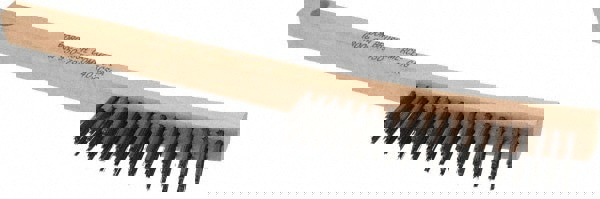 Scratch Brush, 3 Rows, 19 Columns, Steel