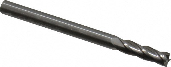 Square End Mill: 0.1575'' Dia, 0.5512'' LOC, 4 Flutes, Solid Carbide
