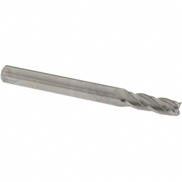 Square End Mill: 0.1772'' Dia, 0.5512'' LOC, 4 Flutes, Solid Carbide