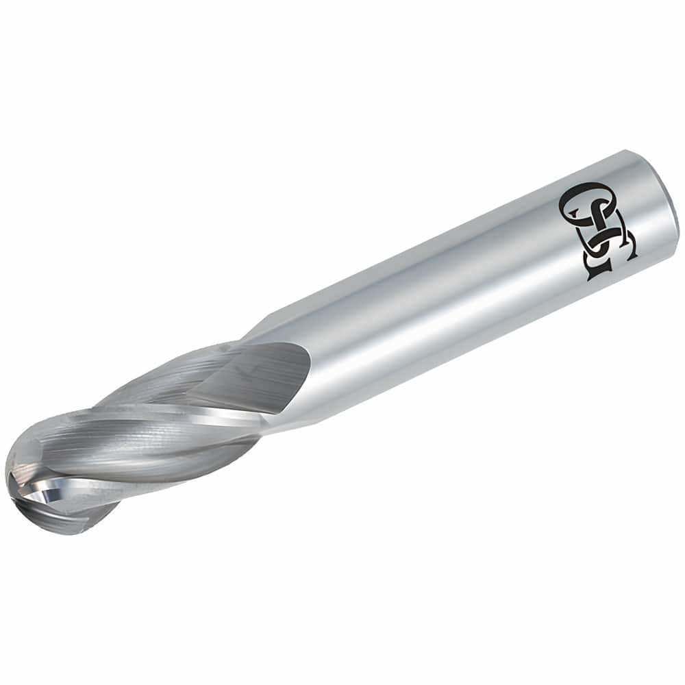 Ball End Mill: 7.00 mm Dia, 19.00 mm LOC, 4 Flute, Solid Carbide