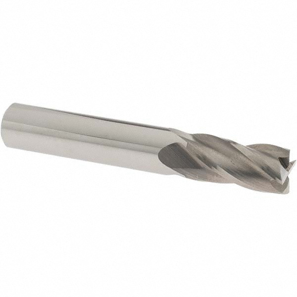 Square End Mill: 0.4724'' Dia, 0.9843'' LOC, 4 Flutes, Solid Carbide