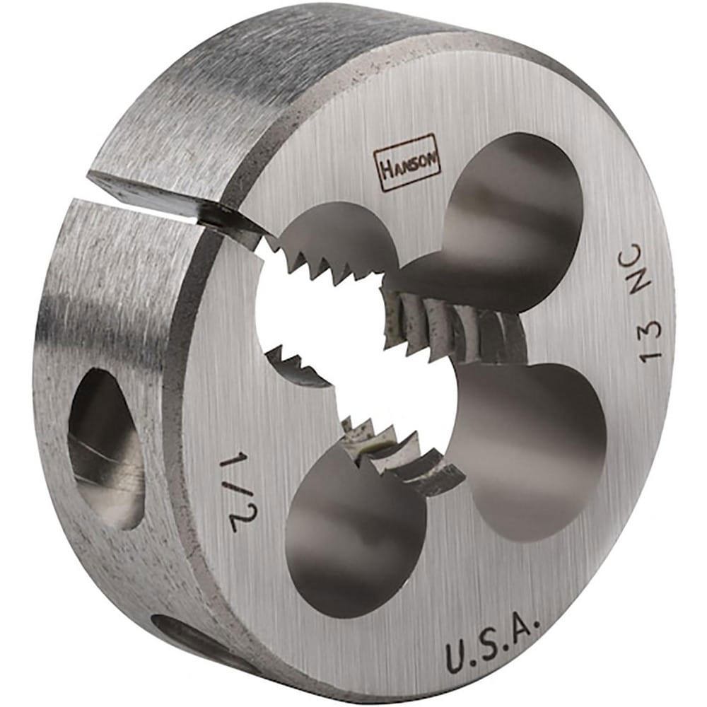 Round Die: 1/2-13, Carbon Steel