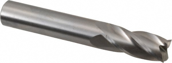 Square End Mill: 0.5512'' Dia, 1.1811'' LOC, 4 Flutes, Solid Carbide