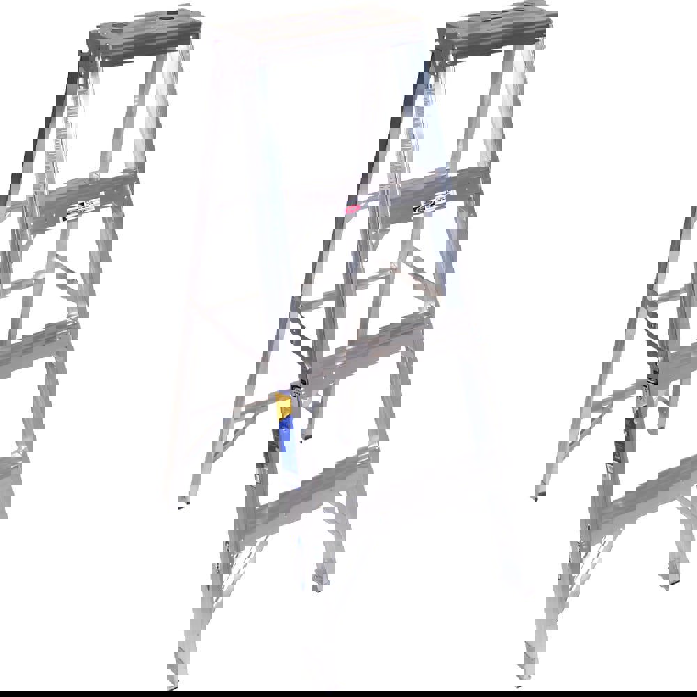 3-Step Aluminum Step Ladder: Type IAA, 375 lb Capacity, 4' High