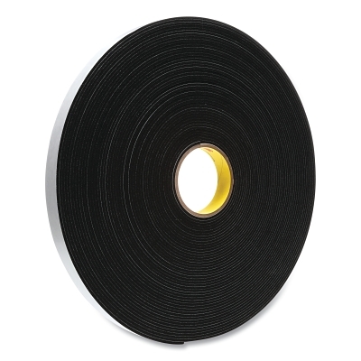 3M VINYL FOAM TAPE 4508BLACK 1 IN X 36 Y