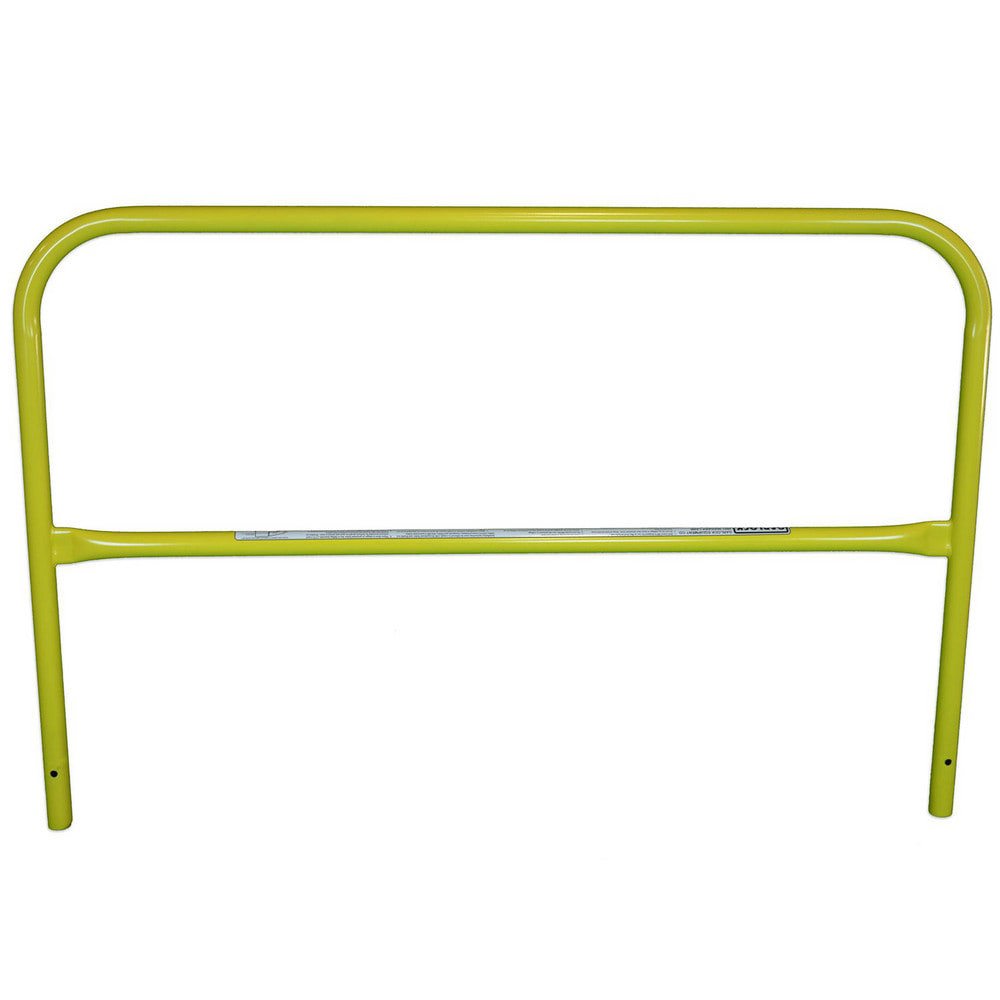 Heavy-Duty Guard Rail: Yellow, Painted, Steel