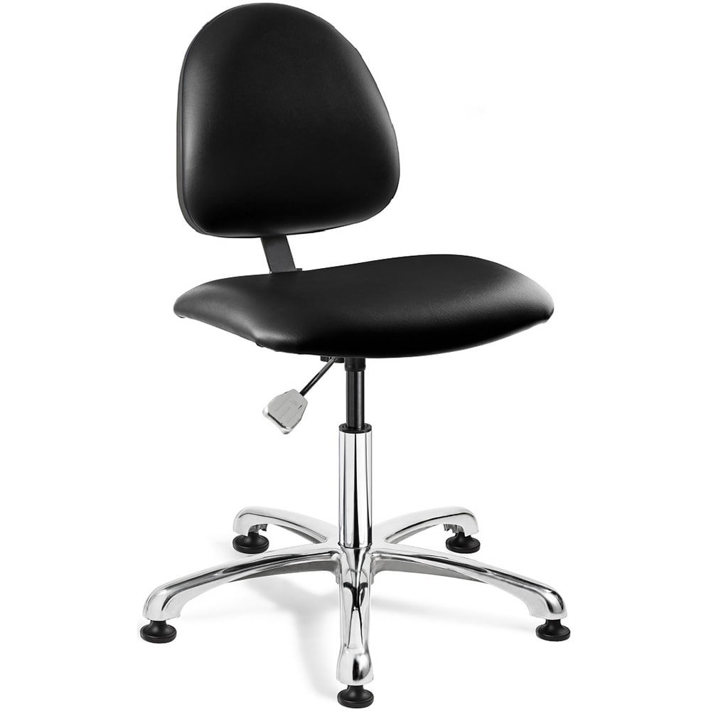 Task Chair: Vinyl, Adjustable Height, 15-1/2 to 20-1/2
