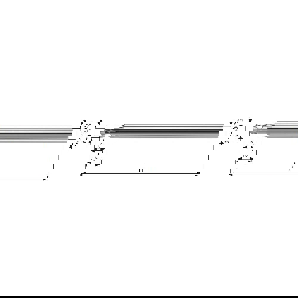 Spotting Drill: 1.2 mm Dia, 130 &deg; Po