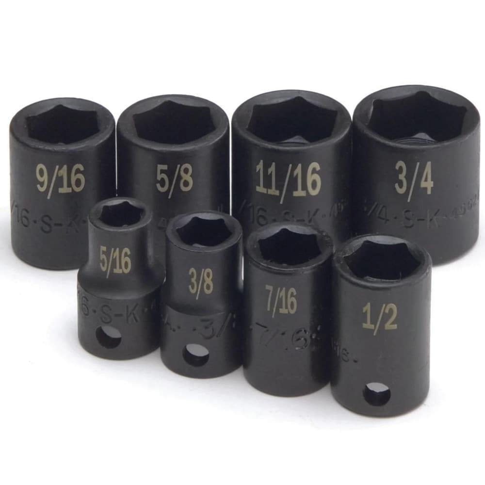 Impact Standard Socket Set: 8 Pc