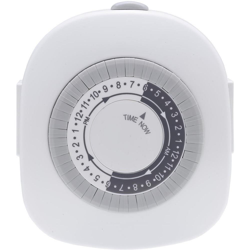 Electrical Timers & Timer Switches; Switch Type: Mechanical Timer Switch ; Recommended Environment: Indoor ; Timing Range: 24 h ; Minimum On/Off Time: 30min ; Voltage: 120.00 ; Amperage: 15.0000