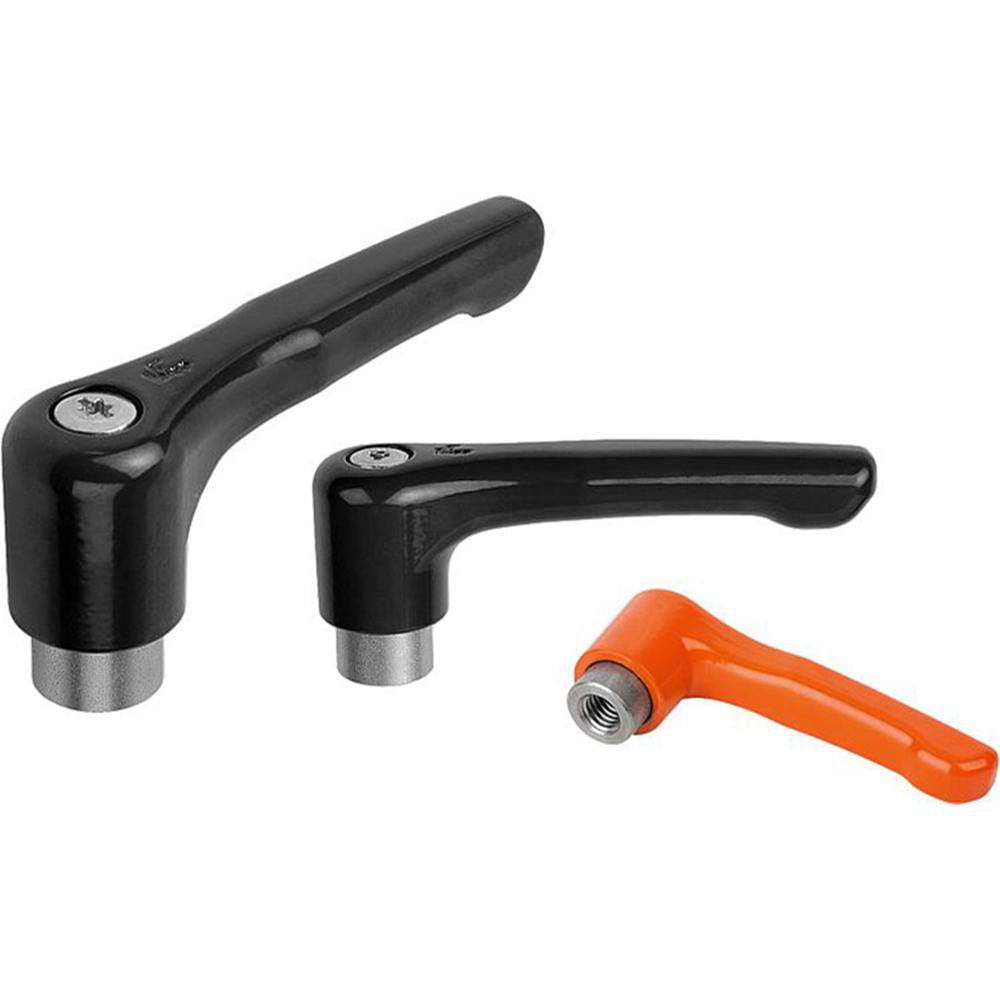 Clamp Handle Grips; For Use With: Small Tools; Utensils; Gauges ; Grip Length: 4.2800 ; Material: Die Cast Zinc ; Spindle Thread Size: 1/2-13 ; UNSPSC Code: 40151566