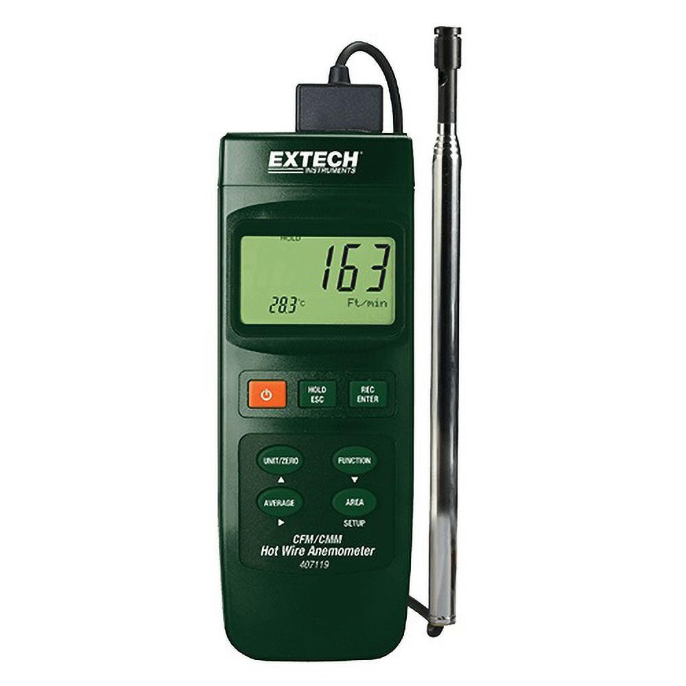 0.2 to 17 m/Sec Air CFM Thermo Anemometer