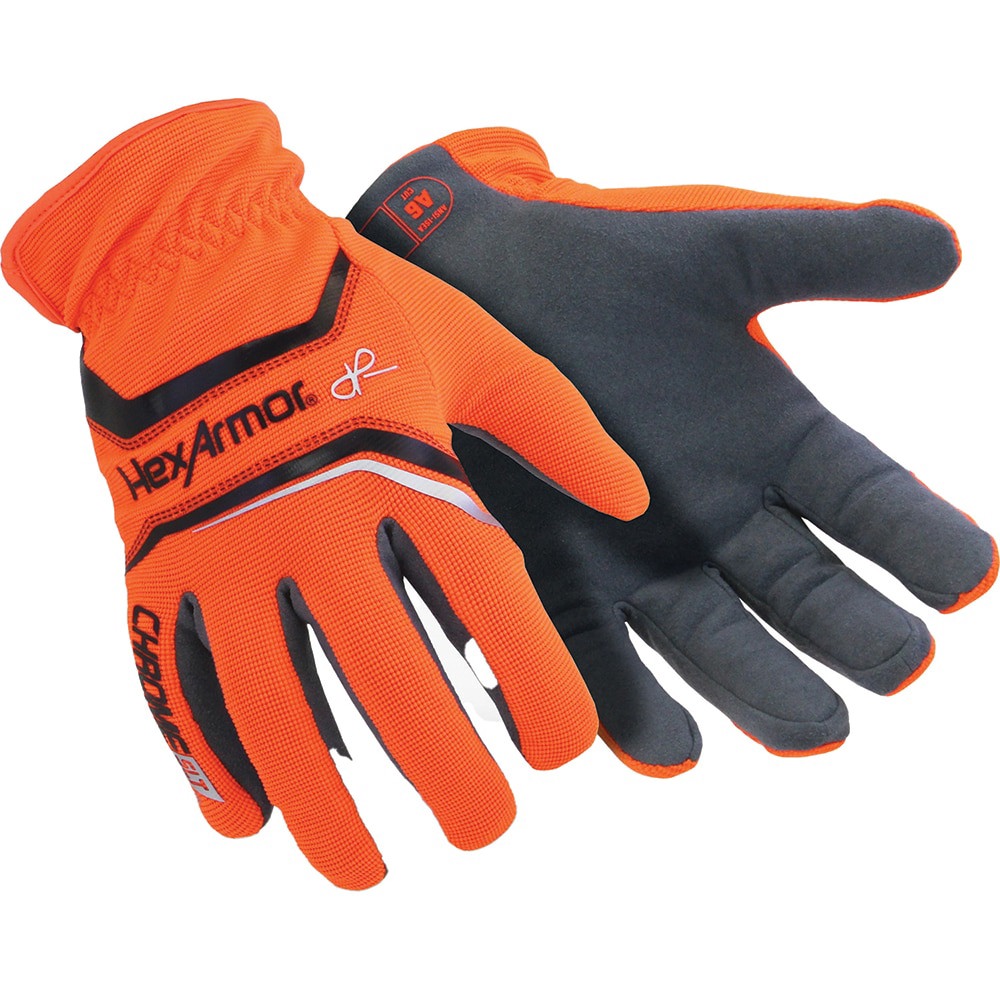 Cut, Puncture & Abrasion-Resistant Gloves: HexArmor 4072, Size 3X-Large, ANSI Cut A6, ANSI Puncture 3, HPPE Lined, Spandex
