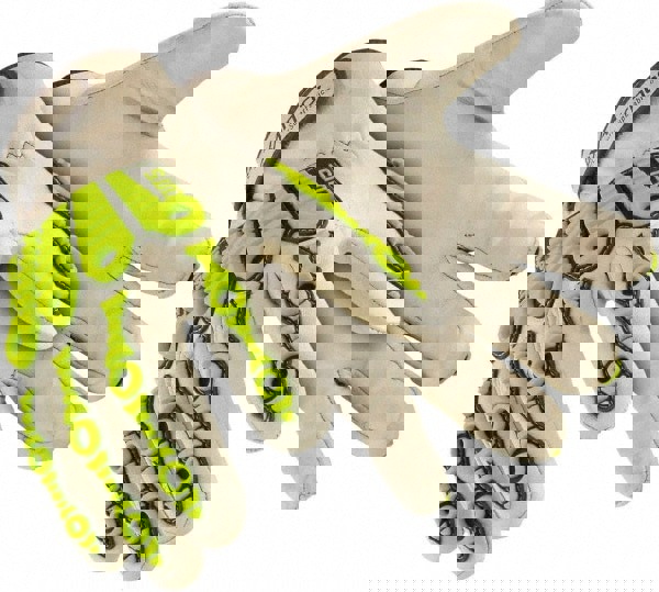 Cut, Puncture & Abrasive-Resistant Gloves: Size M, ANSI Cut A8, ANSI Puncture 4, Goatskin Leather