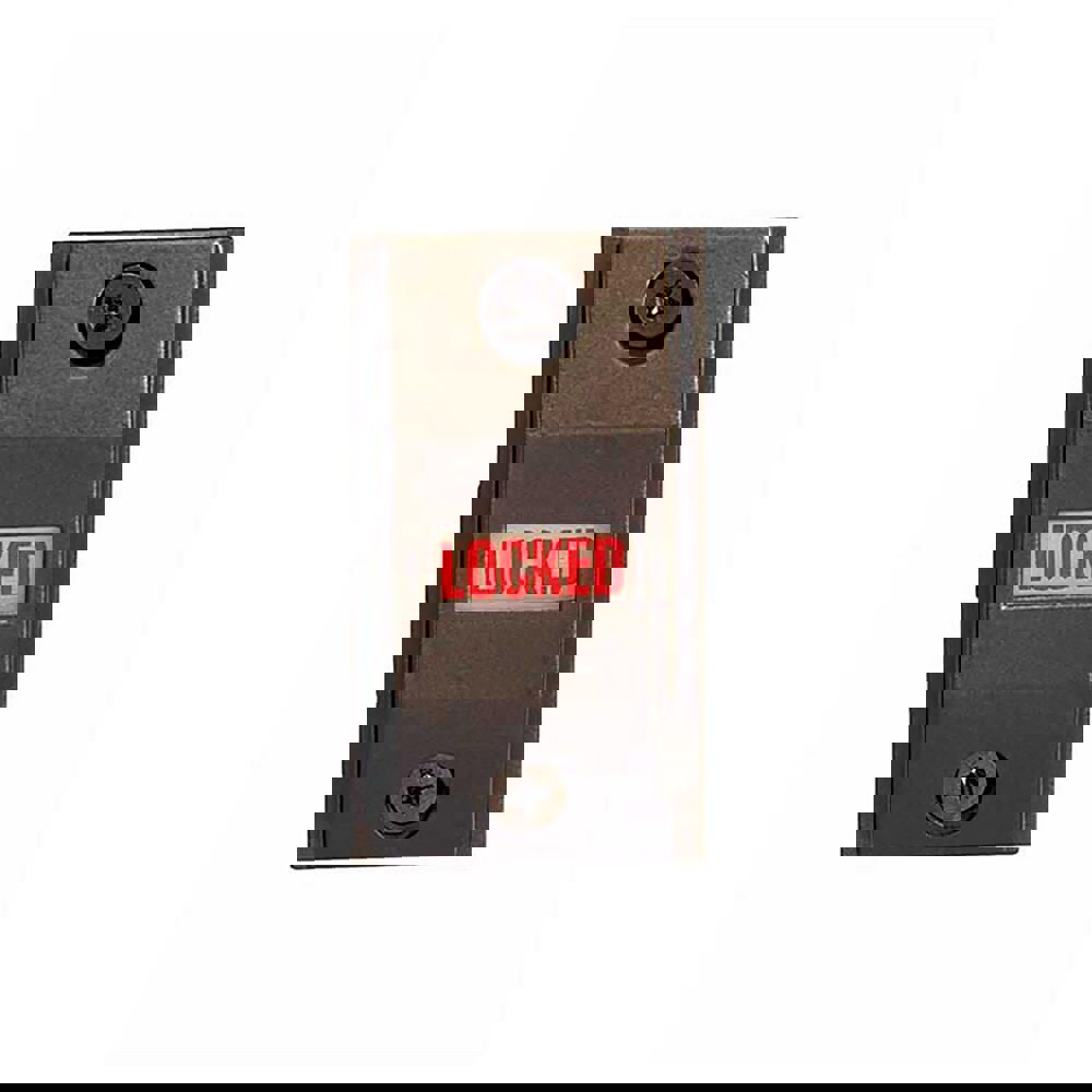 Deadbolts; Type: Exit Indicator; Key Type: Keyless; Lock Type: Keyless; Mount Type: Surface; Material: Aluminum; Minimum Door Thickness: 1.75 in; Maximum Door Thickness: 1.75 in; Minimum Order Quantity: Aluminum; Material: Aluminum; For Use With: Adams Ri