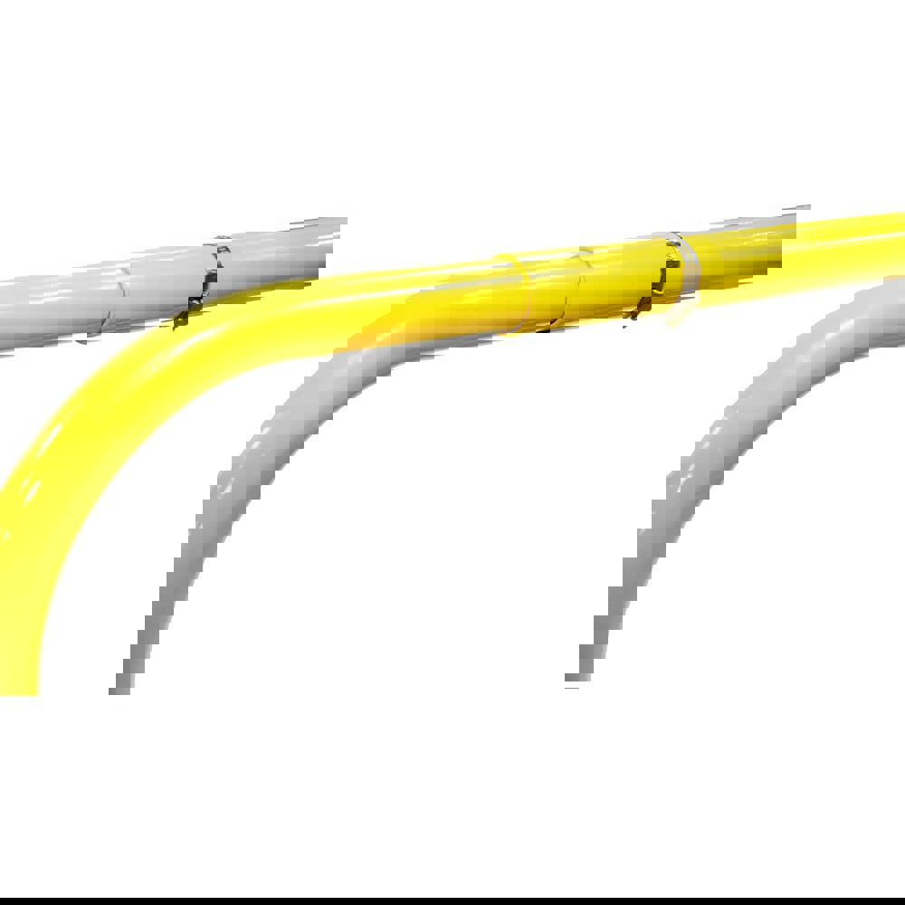 Heavy-Duty Guard Rail: Yellow, Painted, Steel