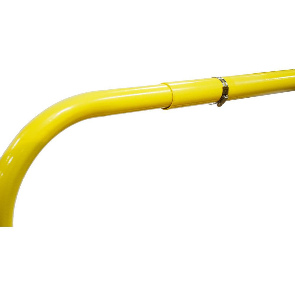Heavy-Duty Guard Rail: Yellow, Painted, Steel