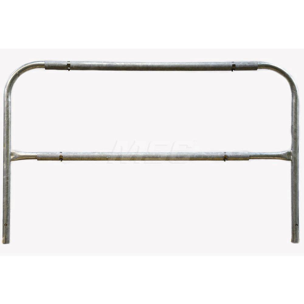 Heavy-Duty Guard Rail: Yellow, Galvanized, Steel
