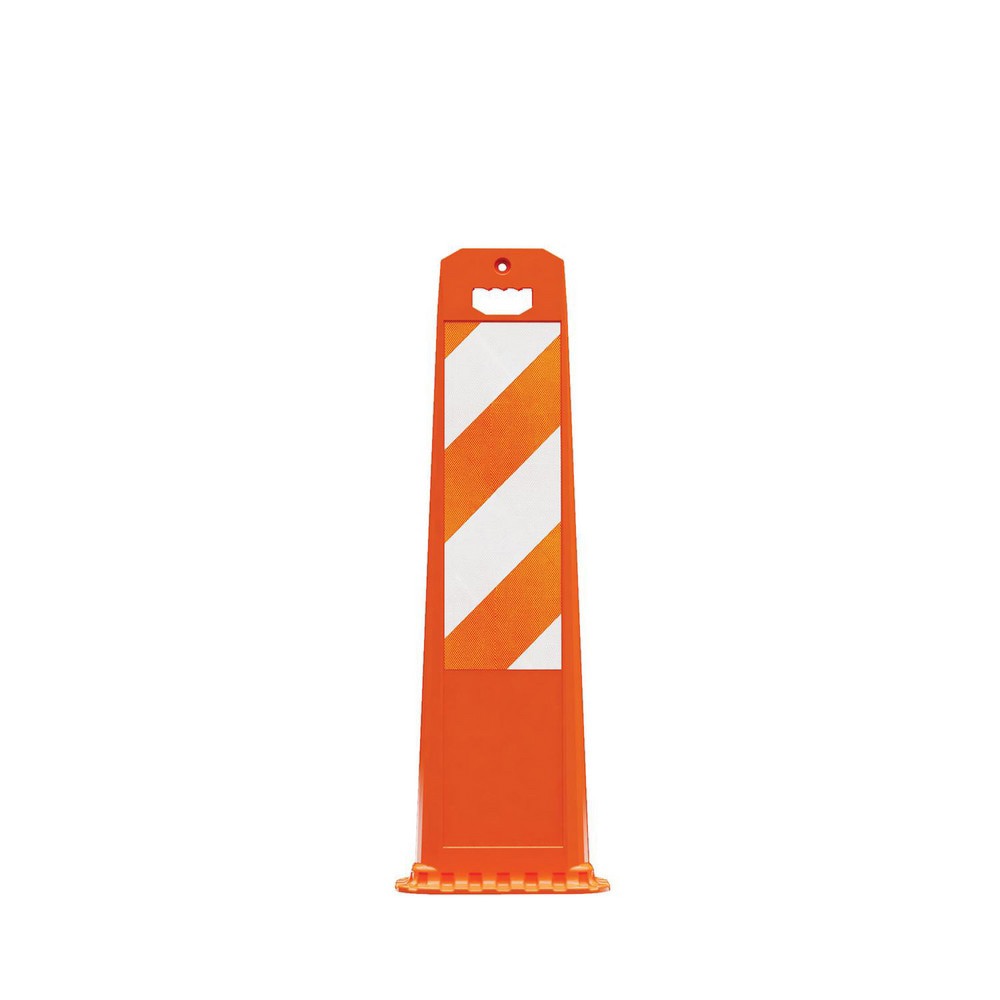 Traffic Barrels, Delineators & Posts; Reflective: Yes ; Base Needed: Yes ; Compliance: MASH Compliant; MUTCD Standards