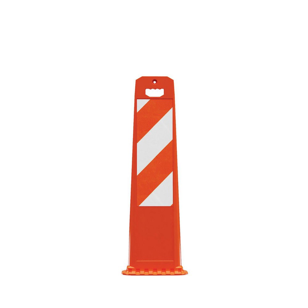 Traffic Barrels, Delineators & Posts; Reflective: Yes ; Base Needed: Yes ; Compliance: MASH Compliant; MUTCD Standards