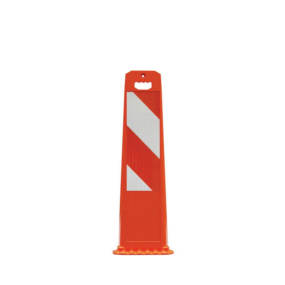 Traffic Barrels, Delineators & Posts; Reflective: Yes ; Base Needed: Yes ; Compliance: MASH Compliant; MUTCD Standards