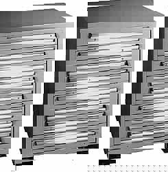 Gray, Steel, Cabinet Tumbler Lock with Two Keys