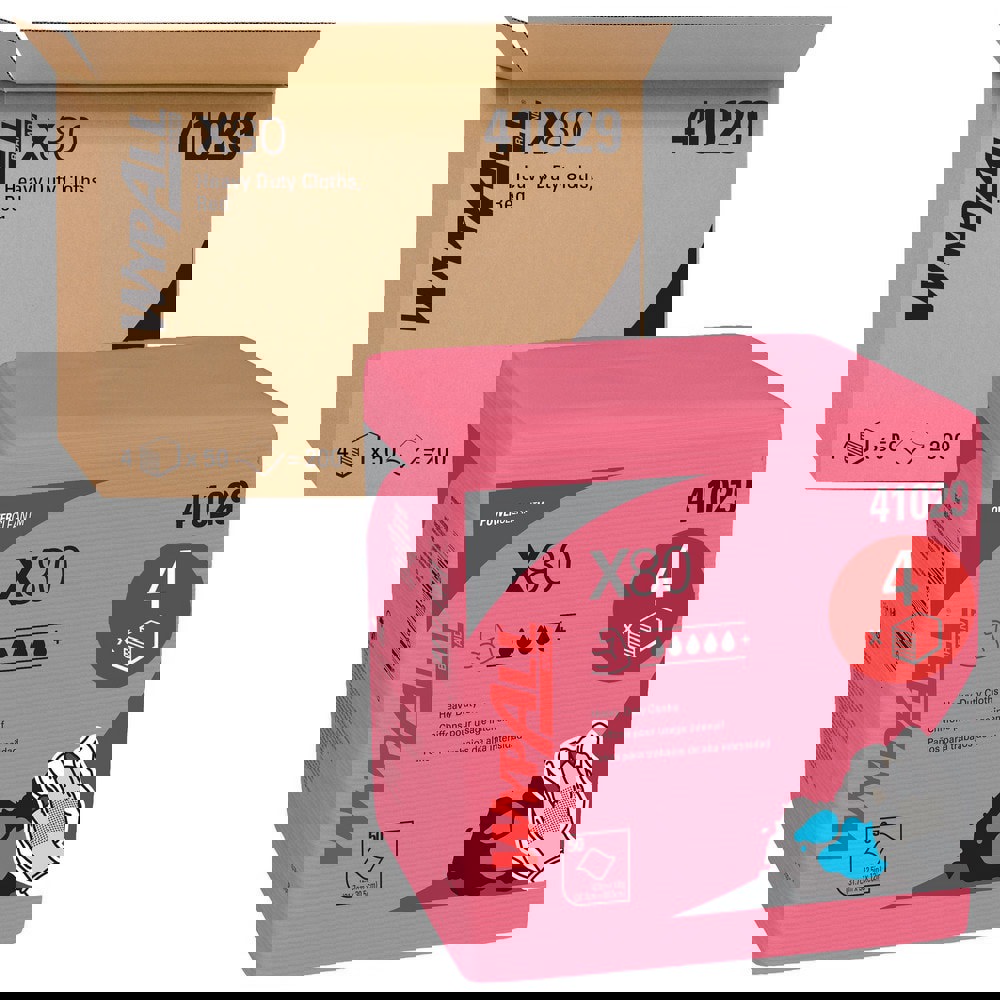 Shop Towel/Industrial Wipes: 1/4 Fold & X80