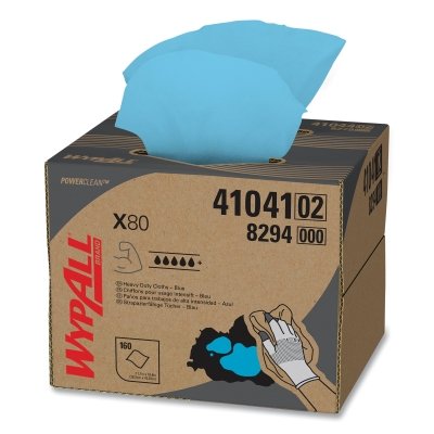 WYPALL X80 WIPES BX 160 BLUE 1/CA