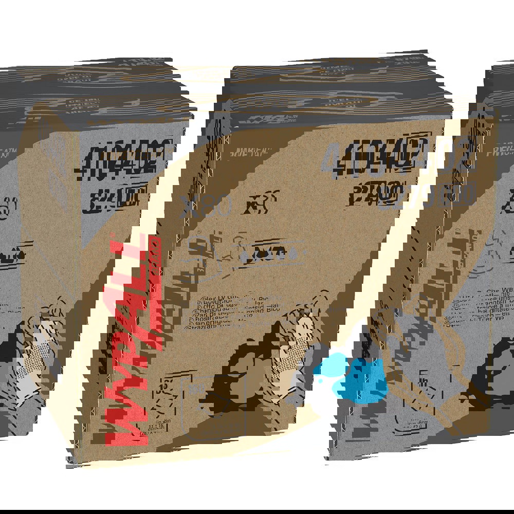 PowerClean X80 Heavy Duty Cloths, Brag Box, Extended Use Towels, White