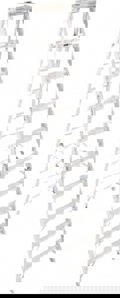 9-Step Aluminum Step Ladder: Type IAA, 375 lb Capacity, 10' High