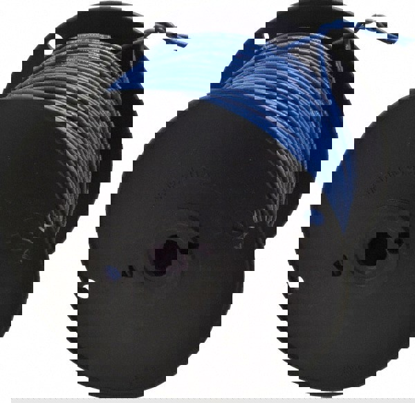 Machine Tool Wire: 18 AWG, Blue, 500' Long, Polyvinylchloride, 0.108