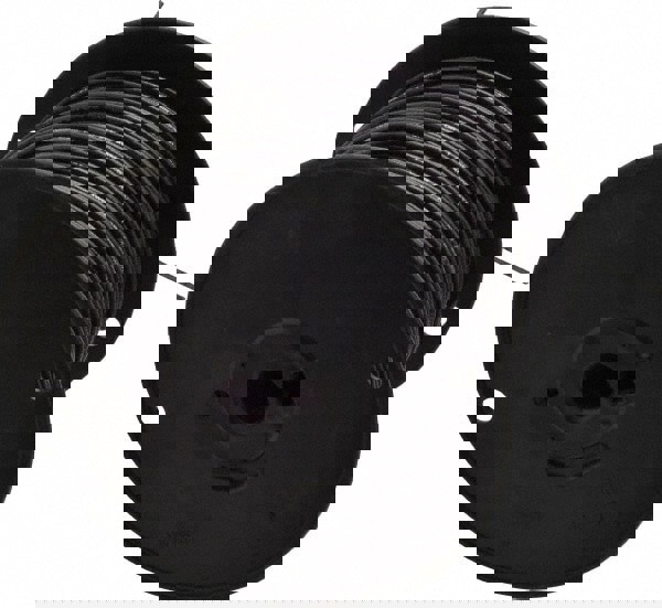 Machine Tool Wire: 18 AWG, Black, 500' Long, Polyvinylchloride, 0.108