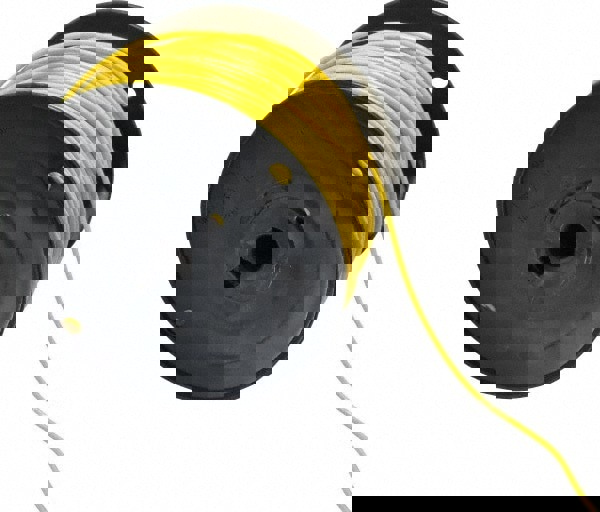 Machine Tool Wire: 16 AWG, Yellow, 500' Long, Polyvinylchloride, 0.12