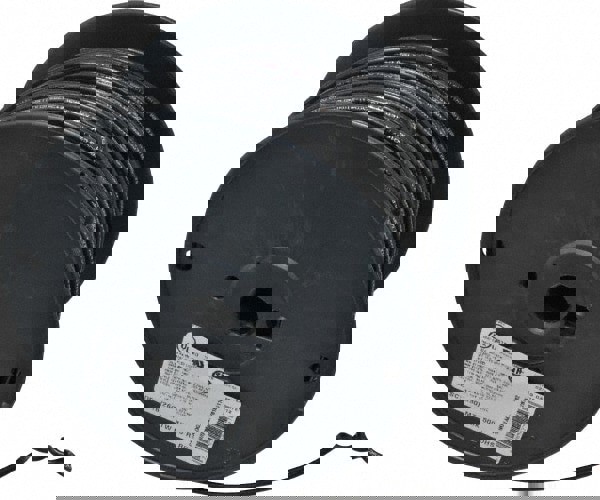 Machine Tool Wire: 16 AWG, Black, 500' Long, Polyvinylchloride, 0.12